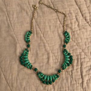 Green statement necklace